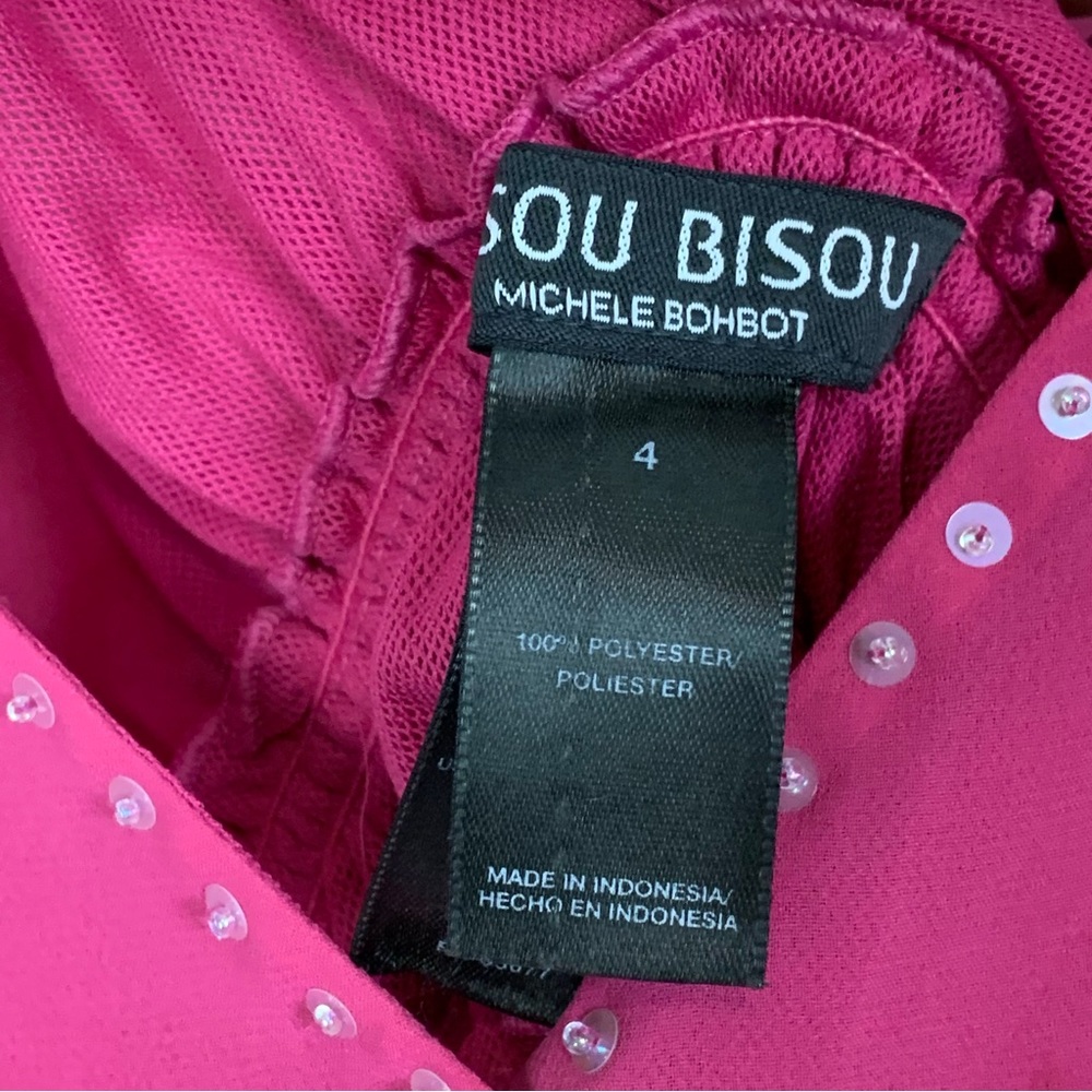 bisou bisou small fuschia pink cami size 4 - Picture 5 of 9